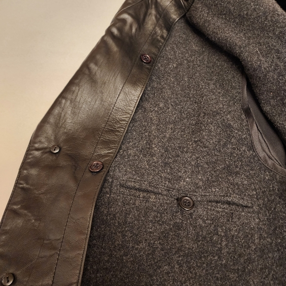 Coach Men's Black Soft Leather Coat - Picture 10 of 14